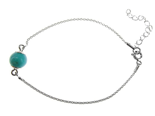 Bratara argint cu amazonit natural - GlamBazaar.ro