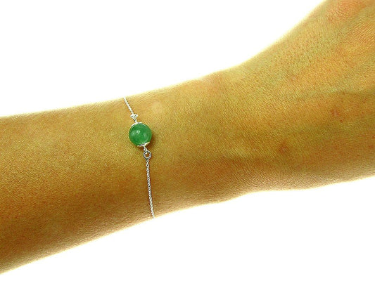 Bratara argint cu aventurin - GlamBazaar.ro