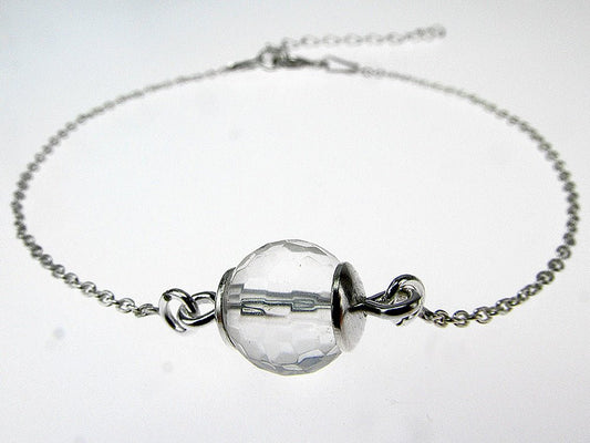 Bratara argint cu cristal de stanca - GlamBazaar.ro