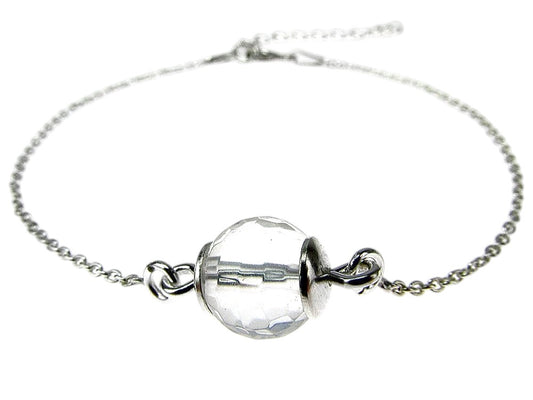 Bratara argint cu cristal de stanca - GlamBazaar.ro