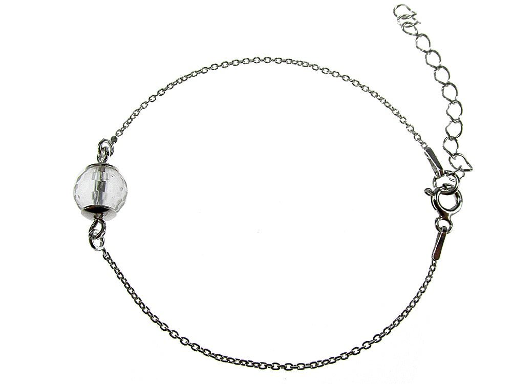 Bratara argint cu cristal de stanca - GlamBazaar.ro