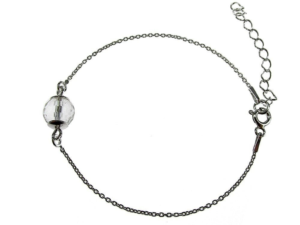 Bratara argint cu cristal de stanca - GlamBazaar.ro