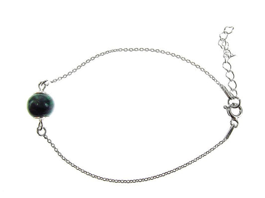 Bratara argint cu malachit natural - GlamBazaar.ro