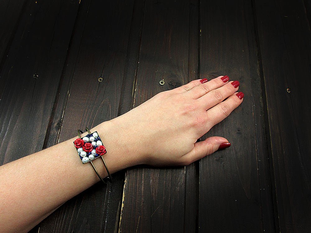 Bratara statement UNICAT Secret Garden C - GlamBazaar.ro