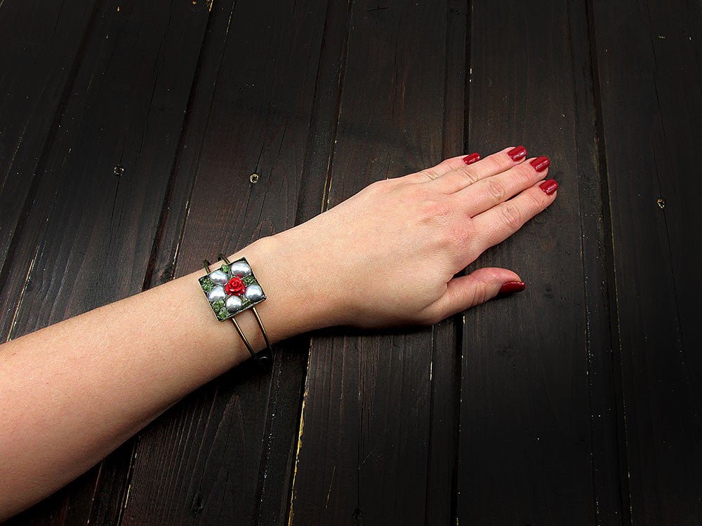 Bratara statement UNICAT Secret Garden I - GlamBazaar.ro