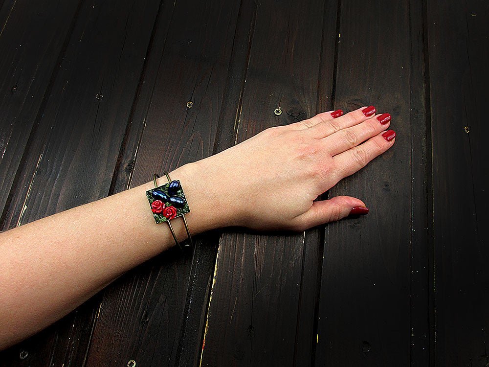 Bratara statement UNICAT Secret Garden L - GlamBazaar.ro