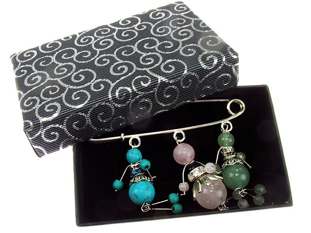 Brosa ac de siguranta supradimensionat cu balerine - GlamBazaar.ro