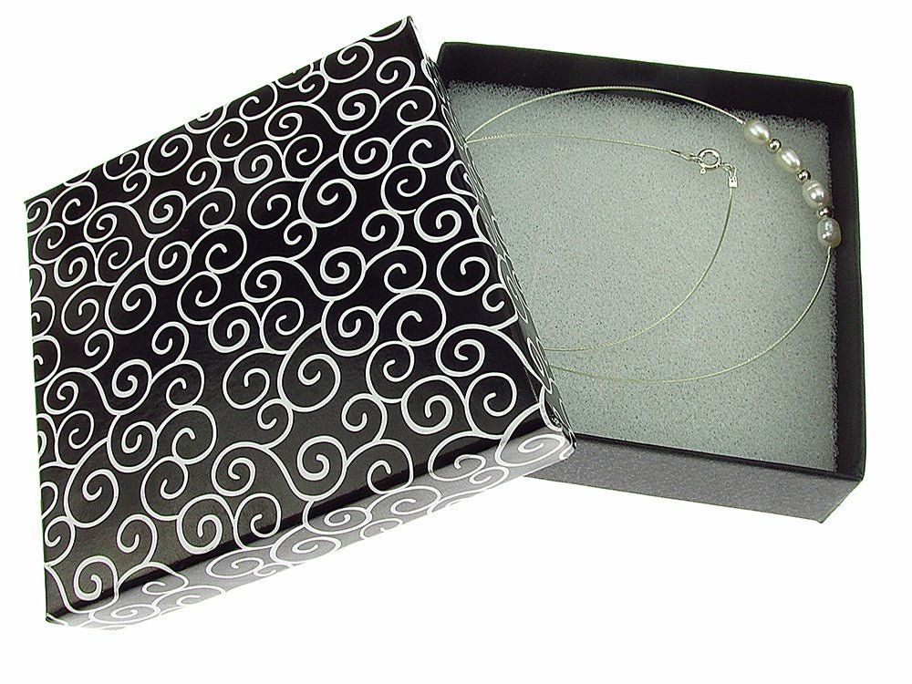 Colier fir argint cu perle de cultura - GlamBazaar.ro