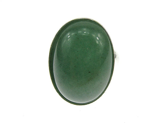 Inel argint reglabil aventurin verde 18x13 MM - GlamBazaar.ro