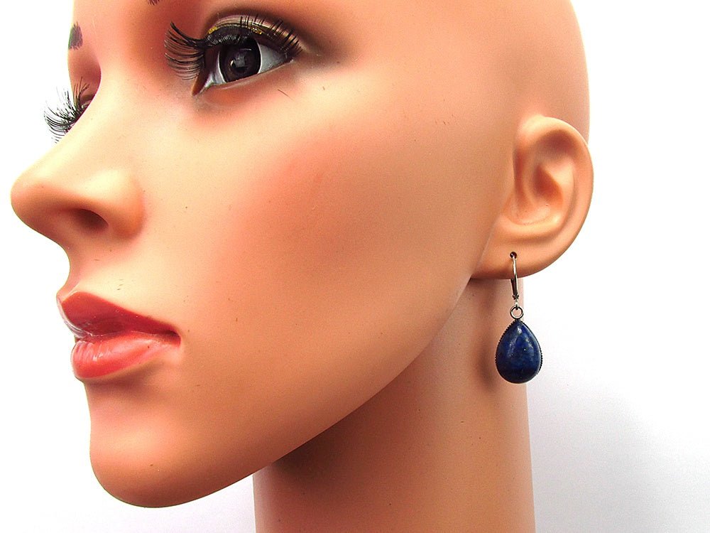 Set bijuterii dama opalit si lapis lazuli - GlamBazaar.ro