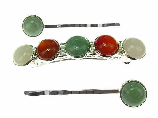 Set clama de par si 2 agrafe talisman zodia Berbec - GlamBazaar.ro