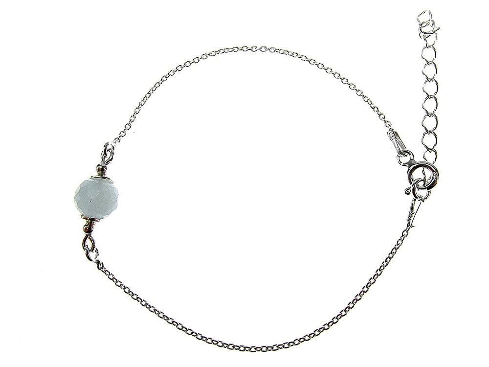 Bratara argint cu acvamarin natural - GlamBazaar.ro