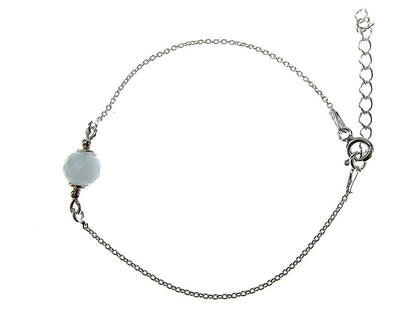 Bratara argint cu acvamarin natural - GlamBazaar.ro