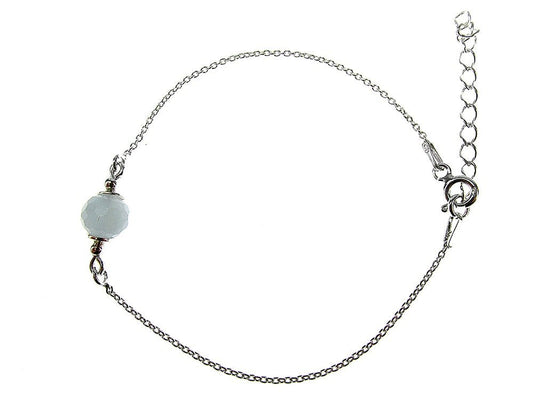 Bratara argint cu acvamarin natural - GlamBazaar.ro