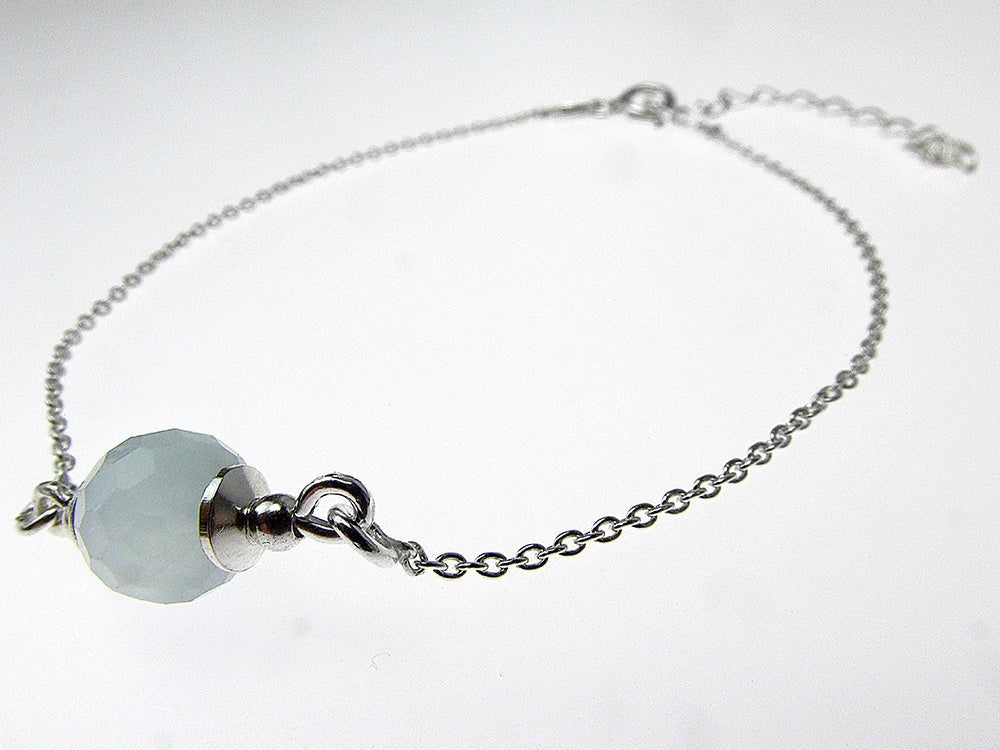 Bratara argint cu acvamarin natural - GlamBazaar.ro