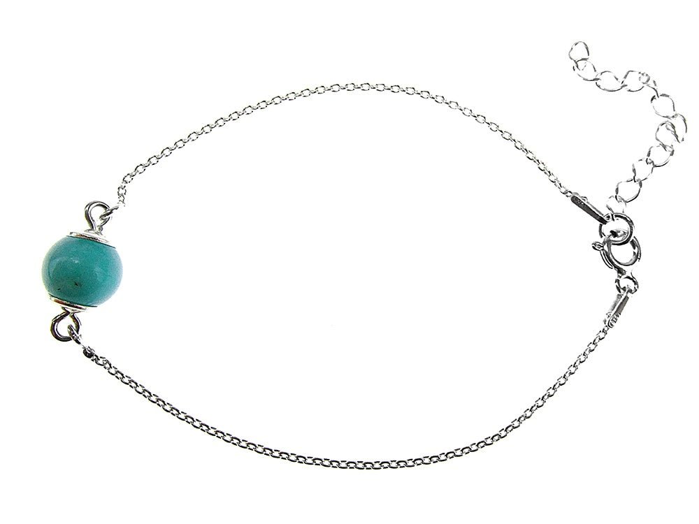 Bratara argint cu amazonit natural - GlamBazaar.ro