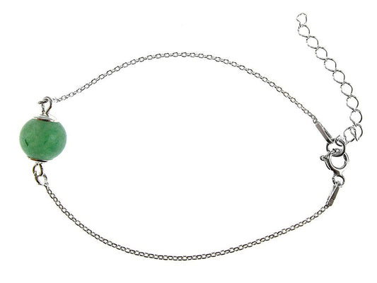 Bratara argint cu aventurin - GlamBazaar.ro