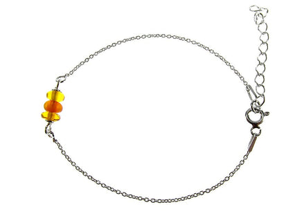 Bratara argint cu chihlimbar natural - GlamBazaar.ro