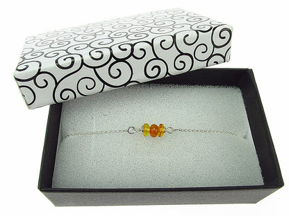 Bratara argint cu chihlimbar natural - GlamBazaar.ro