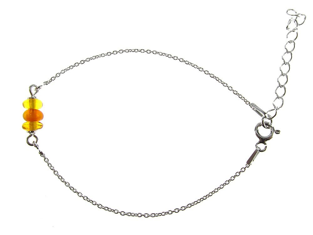 Bratara argint cu chihlimbar natural - GlamBazaar.ro