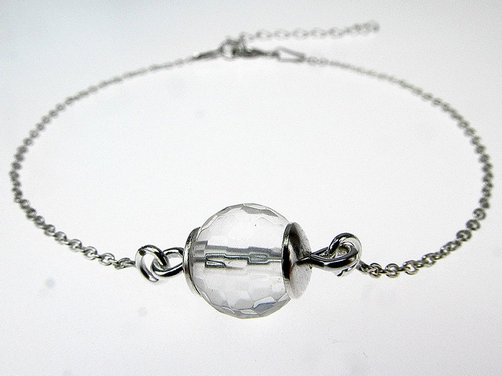 Bratara argint cu cristal de stanca - GlamBazaar.ro