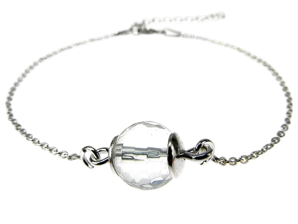 Bratara argint cu cristal de stanca - GlamBazaar.ro