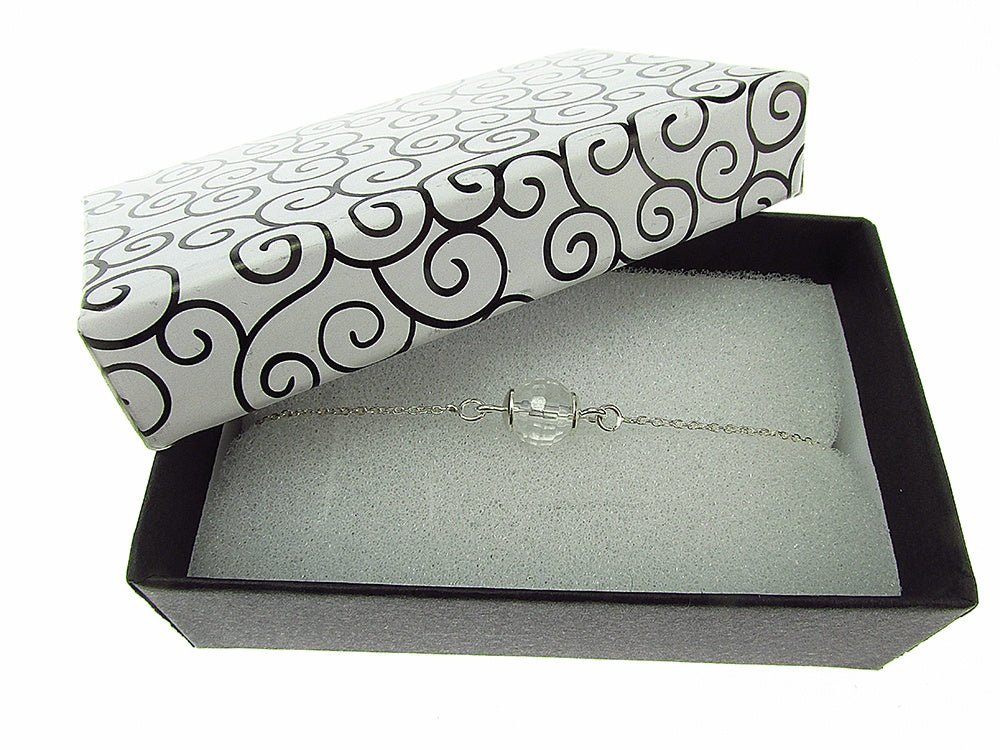 Bratara argint cu cristal de stanca - GlamBazaar.ro