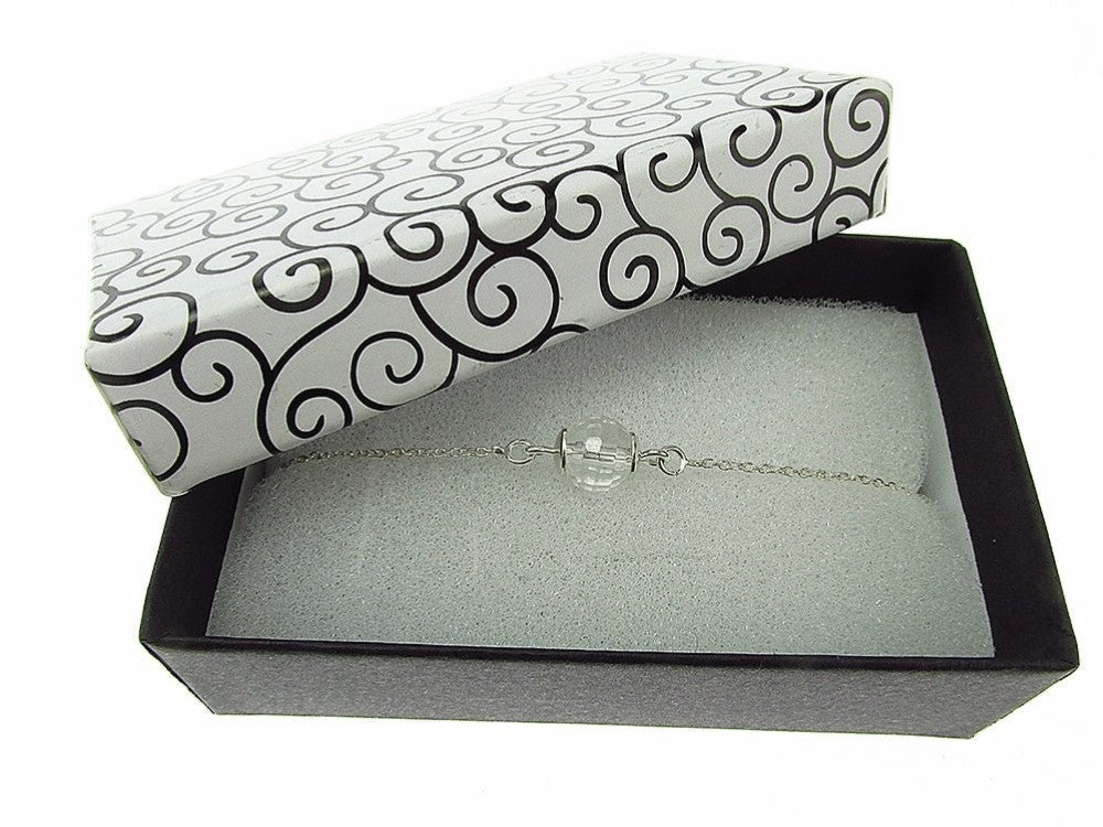 Bratara argint cu cristal de stanca - GlamBazaar.ro