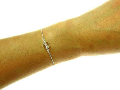 Bratara argint cu cristal de stanca - GlamBazaar.ro