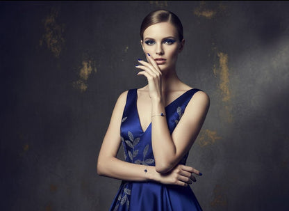 Bratara argint cu Lapis Lazuli - GlamBazaar.ro