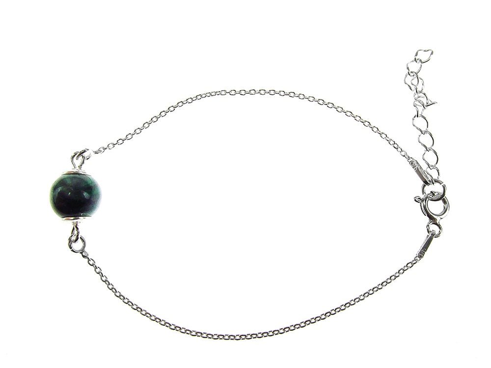 Bratara argint cu malachit natural - GlamBazaar.ro