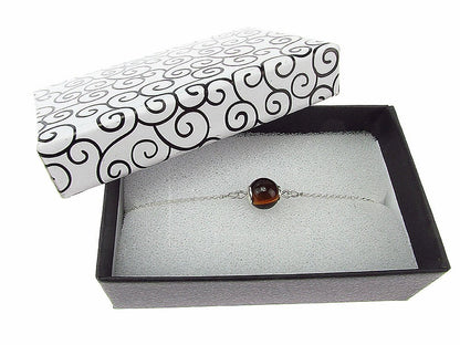 Bratara argint cu ochi de tigru natural - GlamBazaar.ro