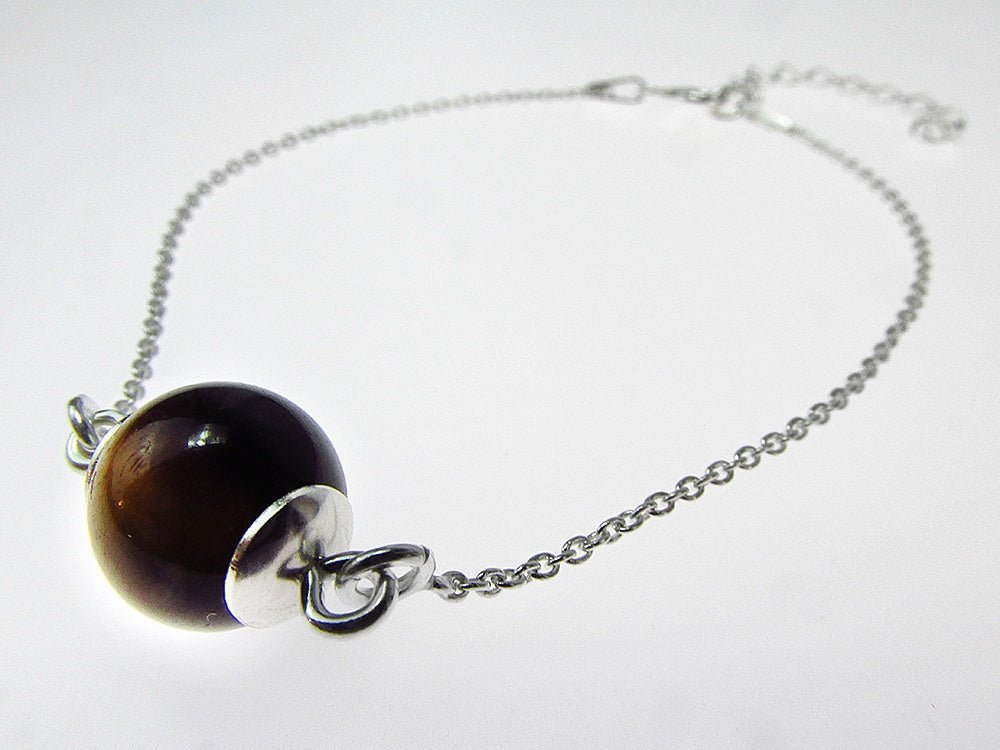 Bratara argint cu ochi de tigru natural - GlamBazaar.ro