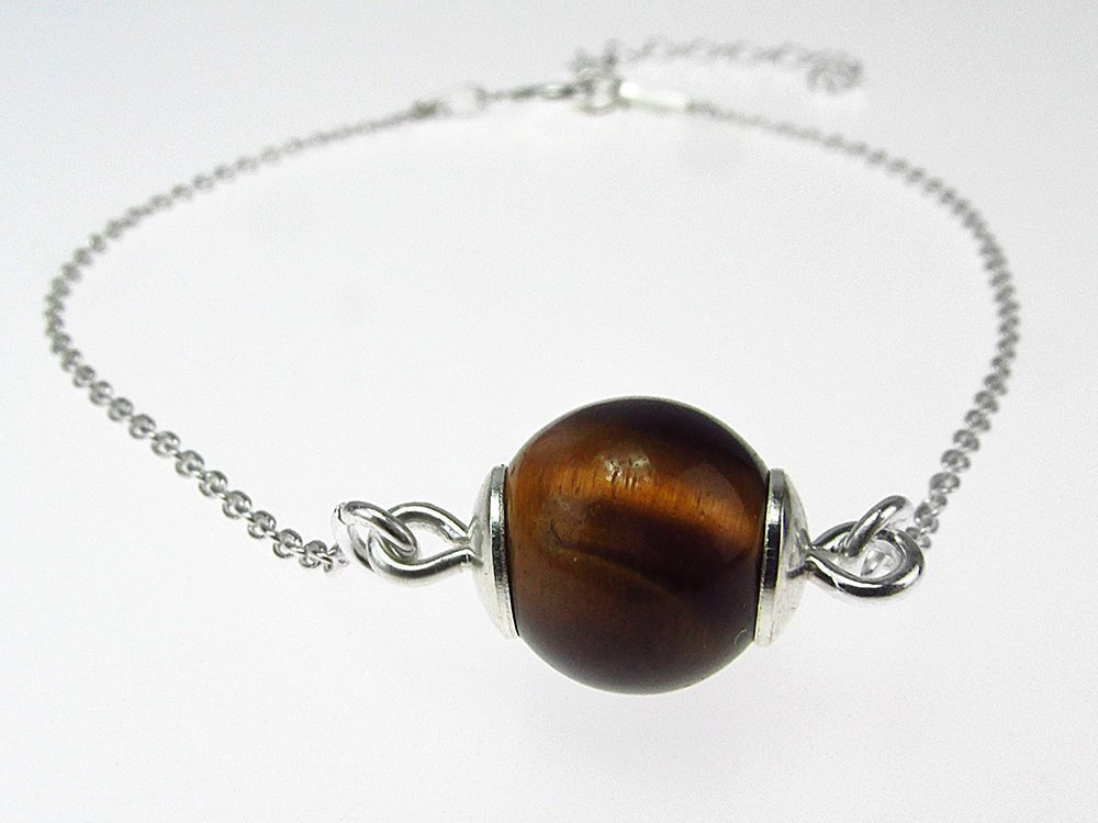 Bratara argint cu ochi de tigru natural - GlamBazaar.ro