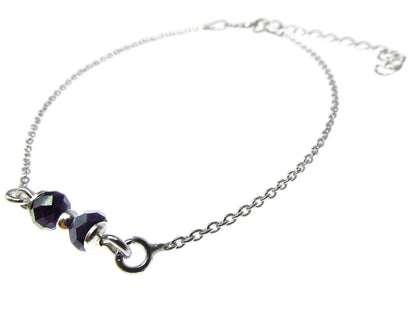 Bratara argint cu safir natural - GlamBazaar.ro