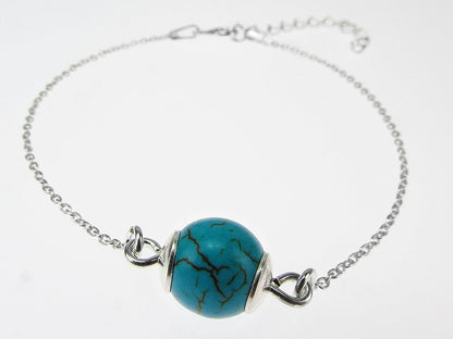 Bratara argint cu turcoaz - GlamBazaar.ro