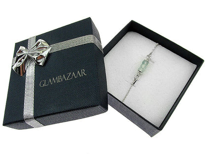 Bratara argint fetite cu acvamarin fatetat natural - GlamBazaar.ro