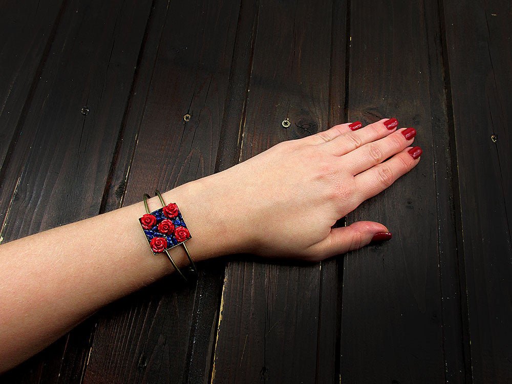 Bratara statement UNICAT Secret Garden A - GlamBazaar.ro