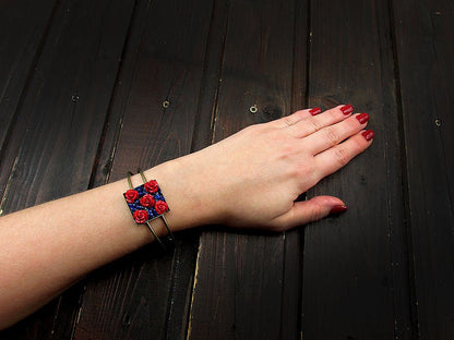 Bratara statement UNICAT Secret Garden A - GlamBazaar.ro