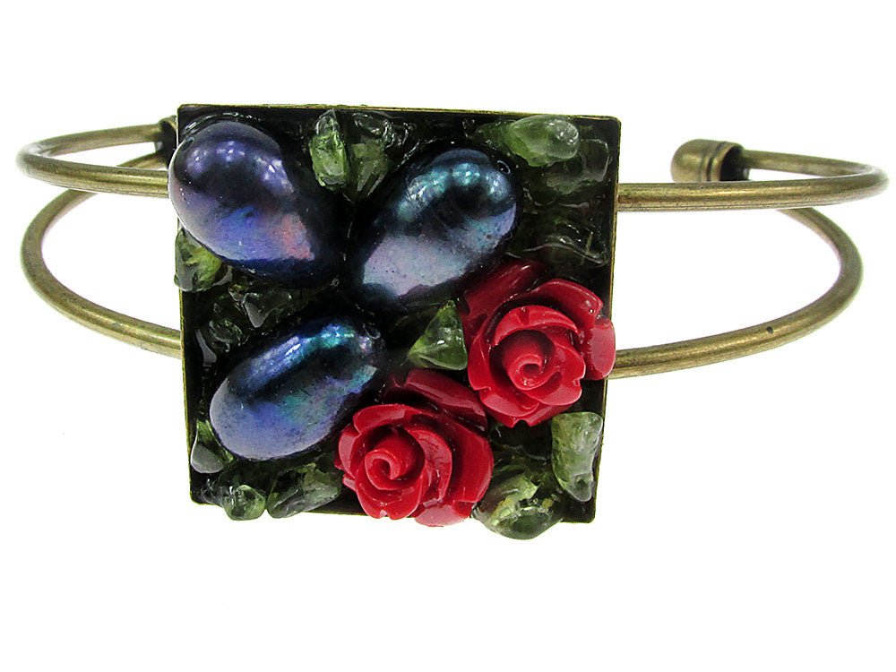 Bratara statement UNICAT Secret Garden L - GlamBazaar.ro