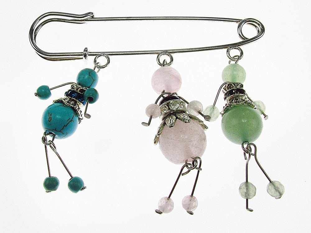 Brosa ac de siguranta supradimensionat cu balerine - GlamBazaar.ro