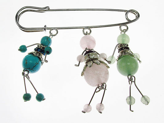 Brosa ac de siguranta supradimensionat cu balerine - GlamBazaar.ro