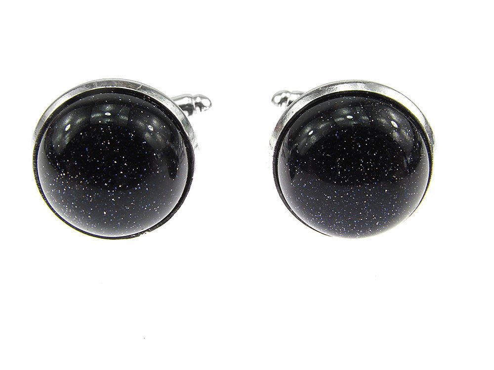 Butoni camasa cu Piatra Soarelui albastra 12 MM - GlamBazaar.ro