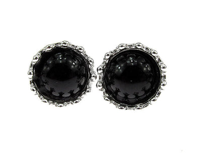 Cercei argint coroana onix natural 8 MM - GlamBazaar.ro