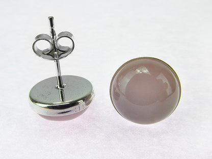 Cercei argint cu calcedonie 10 MM