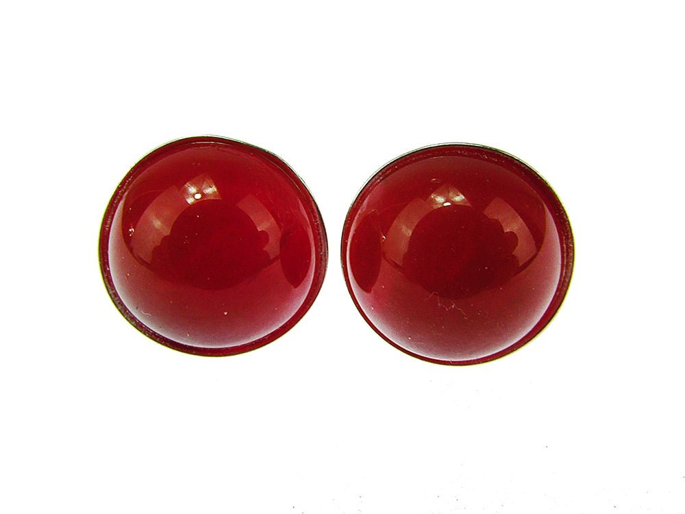 Cercei argint cu carneol 10 MM - GlamBazaar.ro