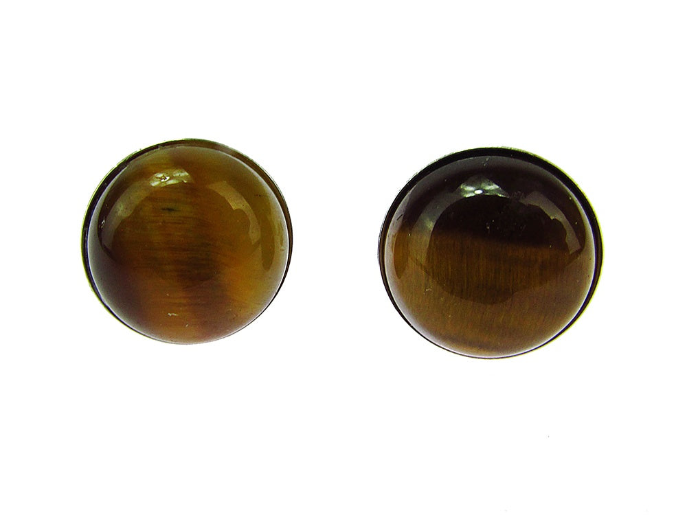 Cercei argint cu ochi de tigru 10 MM