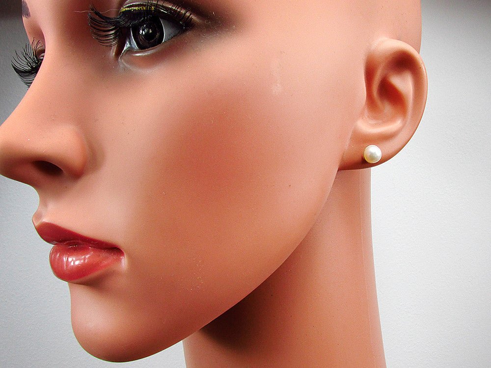 Cercei argint cu perle de cultura albe - GlamBazaar.ro