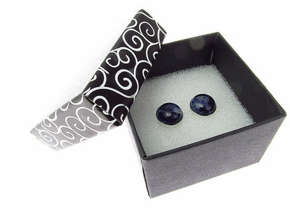 Cercei argint cu sodalit albastru natural 10 MM - GlamBazaar.ro