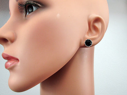 Cercei argint model coroana onix fatetat - GlamBazaar.ro